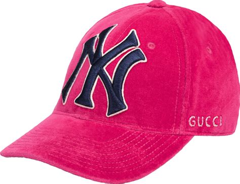 gucci yankee hat pink|gucci ny yankees capsules.